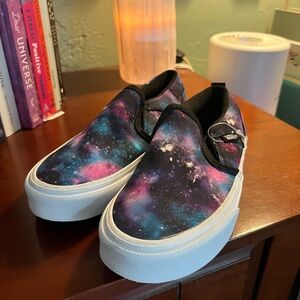 Vans Galaxy Print Slip-On Sneakers